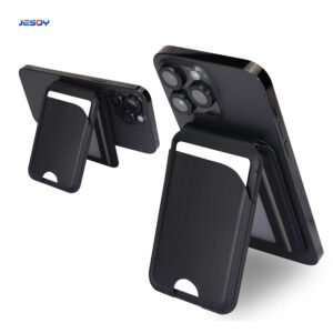 Magnetic folding card holder