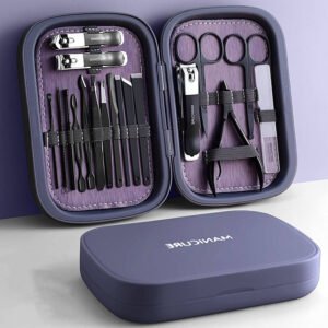 18 pc grooming set with magnetic case
