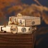 03-03 Retro kerosene lighter with mechanical ignition wheel