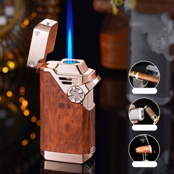 Cigar Torch Lighter With Cigar Punch