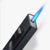 Portable Metal Cigarette Case with A Jet Lighter
