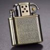 Windproof Copper Kerosene Lighter With a Constantine Pattern