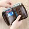 01-02 Secure Cowhide Zip Wallet – RFID Protected