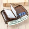01-03 Secure Cowhide Zip Wallet – RFID Protected