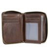 01-04 Secure Cowhide Zip Wallet – RFID Protected