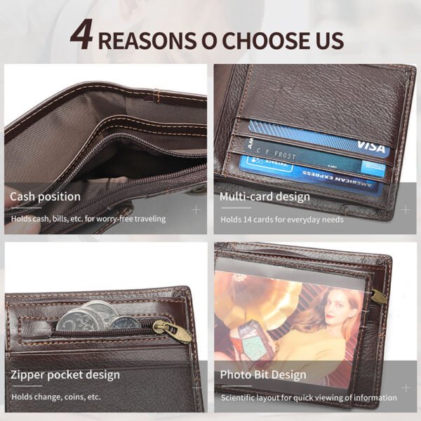 02-5 Classic Cowhide Folding Wallet
