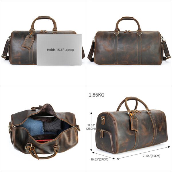 Luxury Leather Travel Duffel